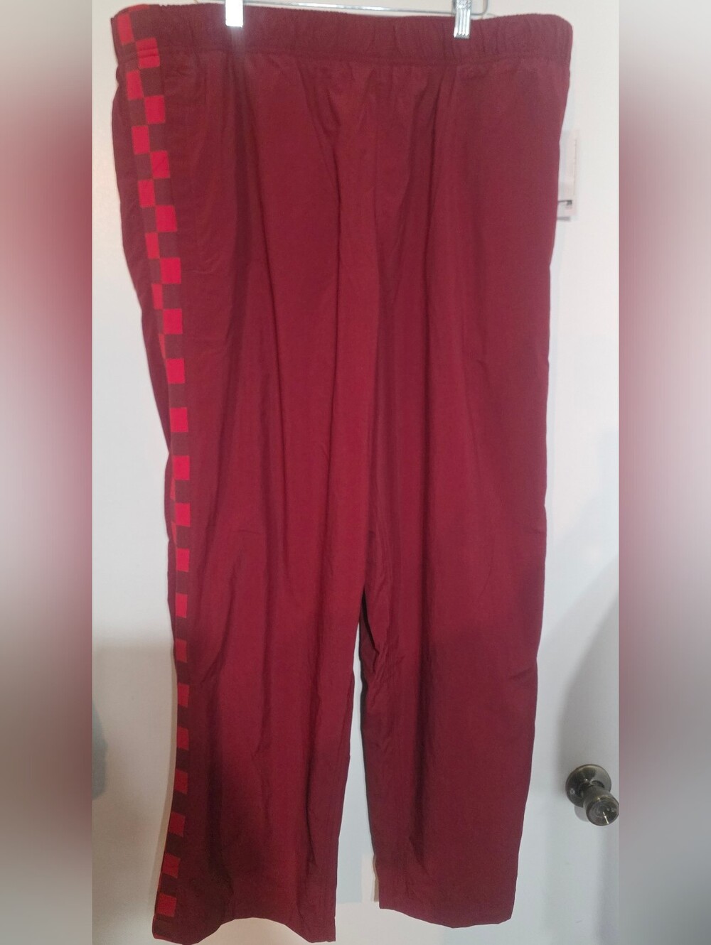 Vans Ronnie Track Pants Bordeaux Red Loose Fit Men Size XXL NWT